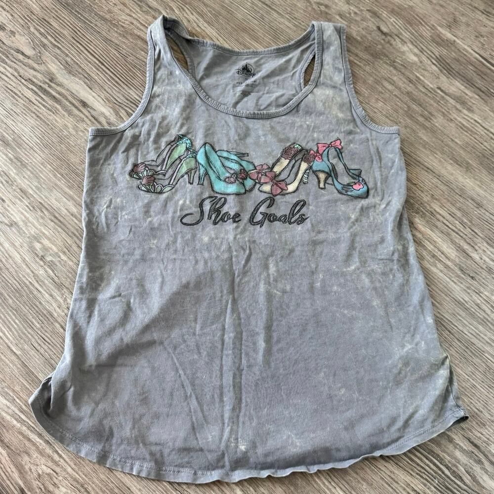Disney Princess Shoe Goals Tank Size XS Ariel Cinderella Belle Snow White